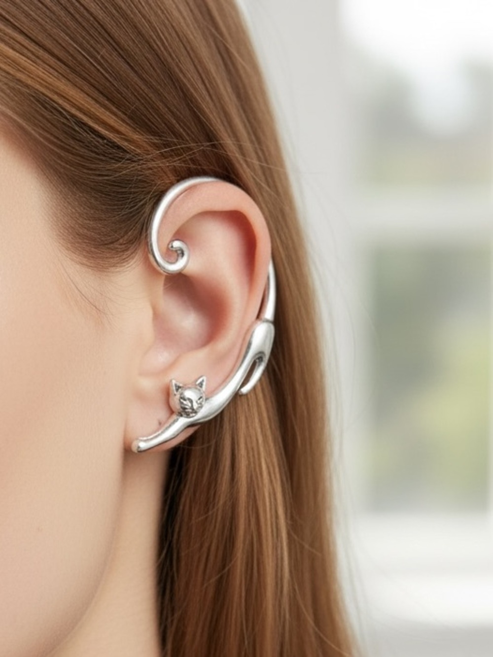 NEW "Puuurfect" Cat Wrap Earring - Picture 8 of 8